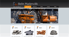 Desktop Screenshot of belinmadencilik.com